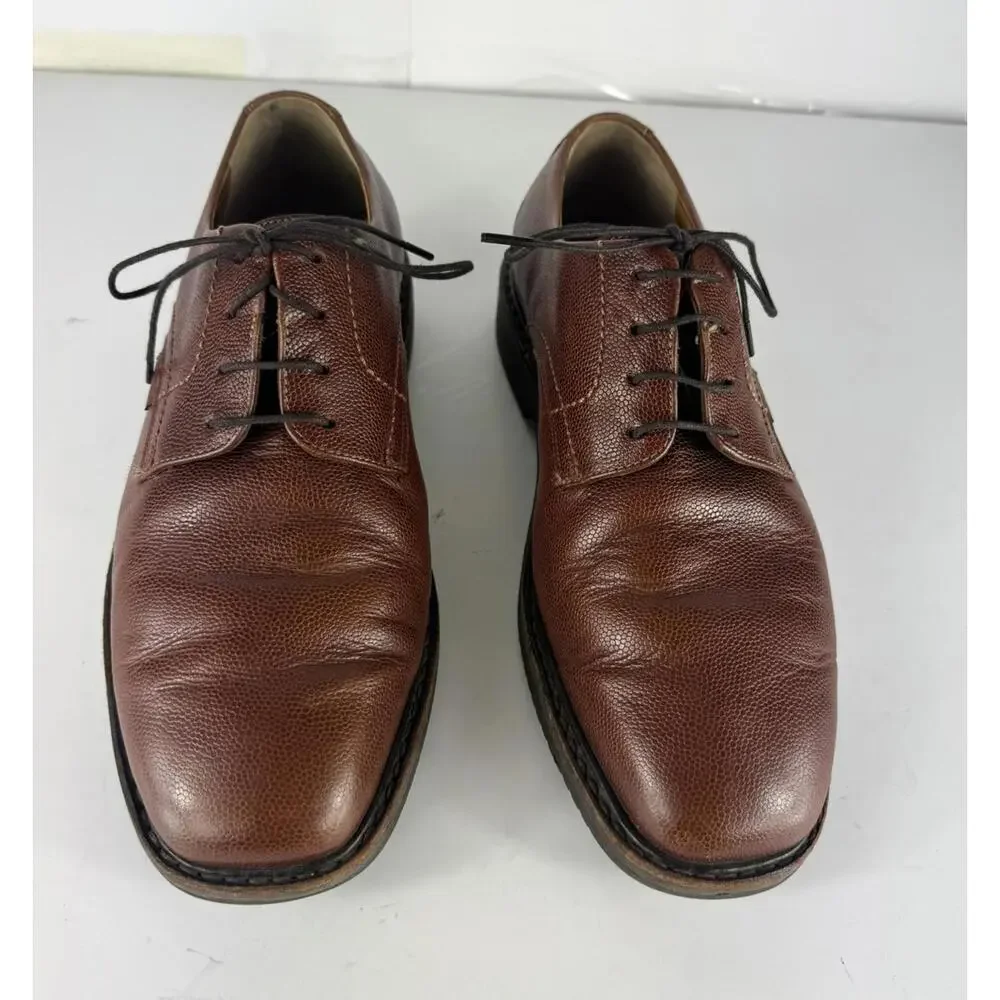 MEPHISTO 'Marlon' Brown Plain Toe Derby Oxfords Size US 7
